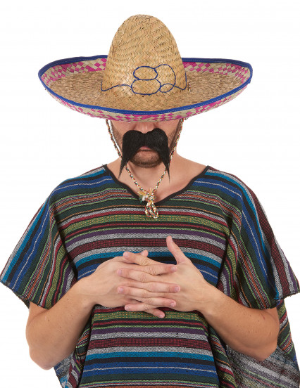 Sombrero mejicano de paja para adulto 1