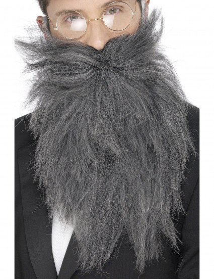 Barba larga gris para hombre 1