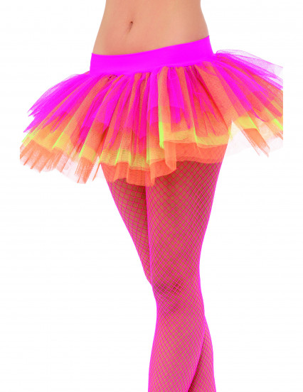 Tutú rosa amarillo y naranja para mujer 1