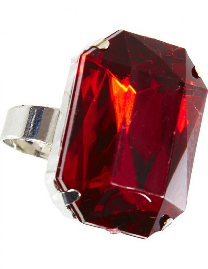 Anillo piedra roja mujer Halloween 1