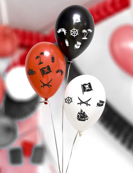 8 Globos coloridosPiratas 2