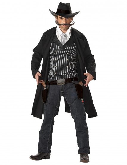 Disfraz de vaquero Santa Maria negro 1
