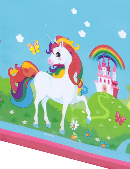 Mantel de plástico unicornio 120x180 cm 2