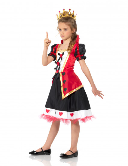 Disfraz de reina de corazones niña 1