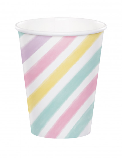 8 Vasos de cartón unicornio 256 ml 1