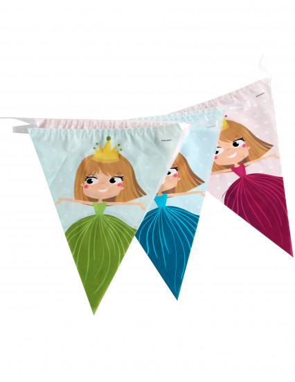 Guirlanda banderines princesa 270 cm 1