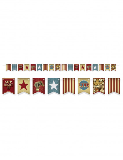 Guirlanda banderillas Circo Vintage 3.6 m 1