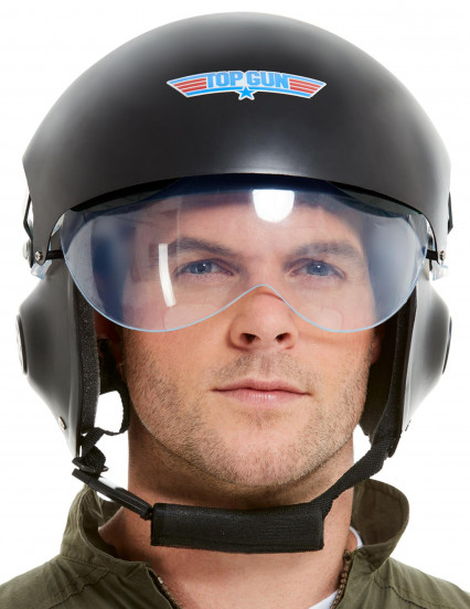 Casco Top Gun™ Deluxe negro adulto 1