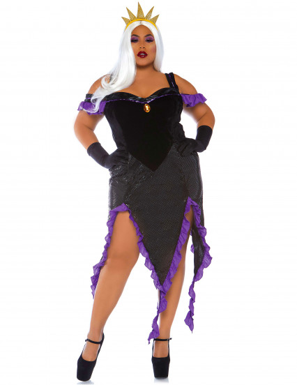 Disfraz de bruja del mar para mujer talla grande 1