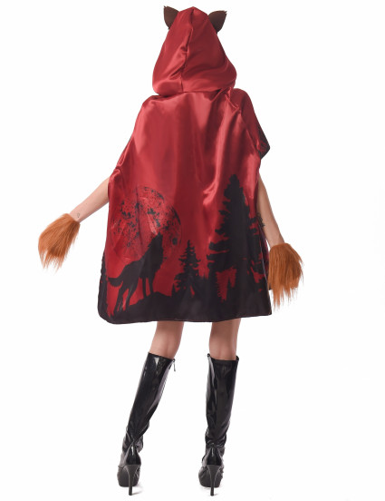 Disfraz caperucita roja y hombre lobo mujer 2