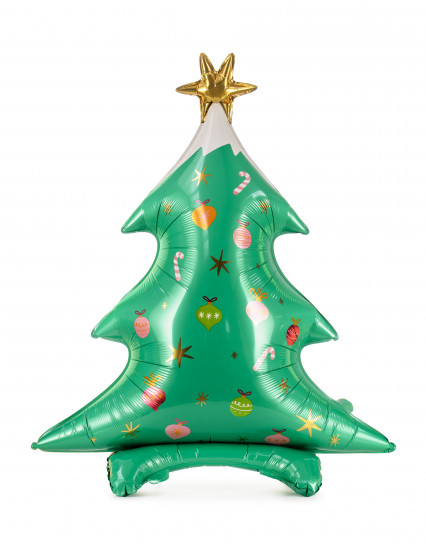 Globo metalizado árbol de navidad 78x94 cm 1