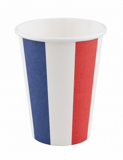 8 tazas tricolor azul blanco rojo 1