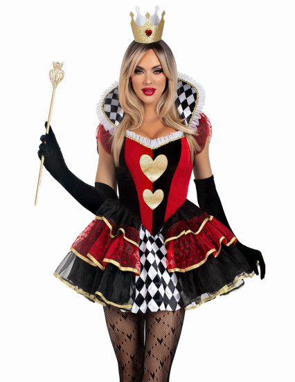 Disfraz sexy de Reina de Corazones para mujer 4